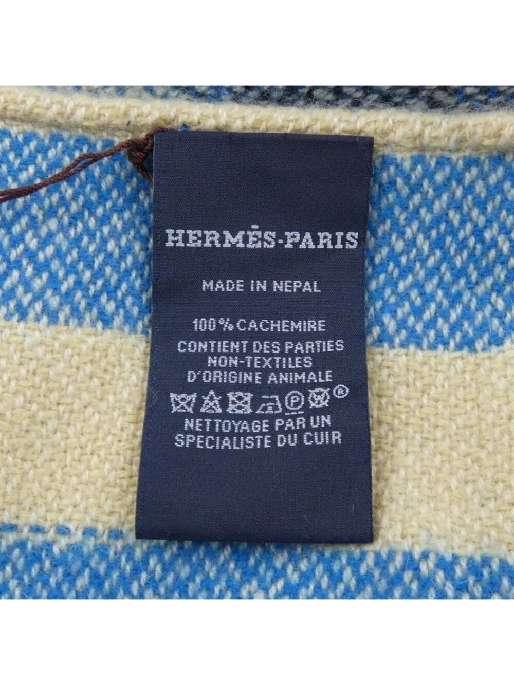 Hermes Scarf Blue